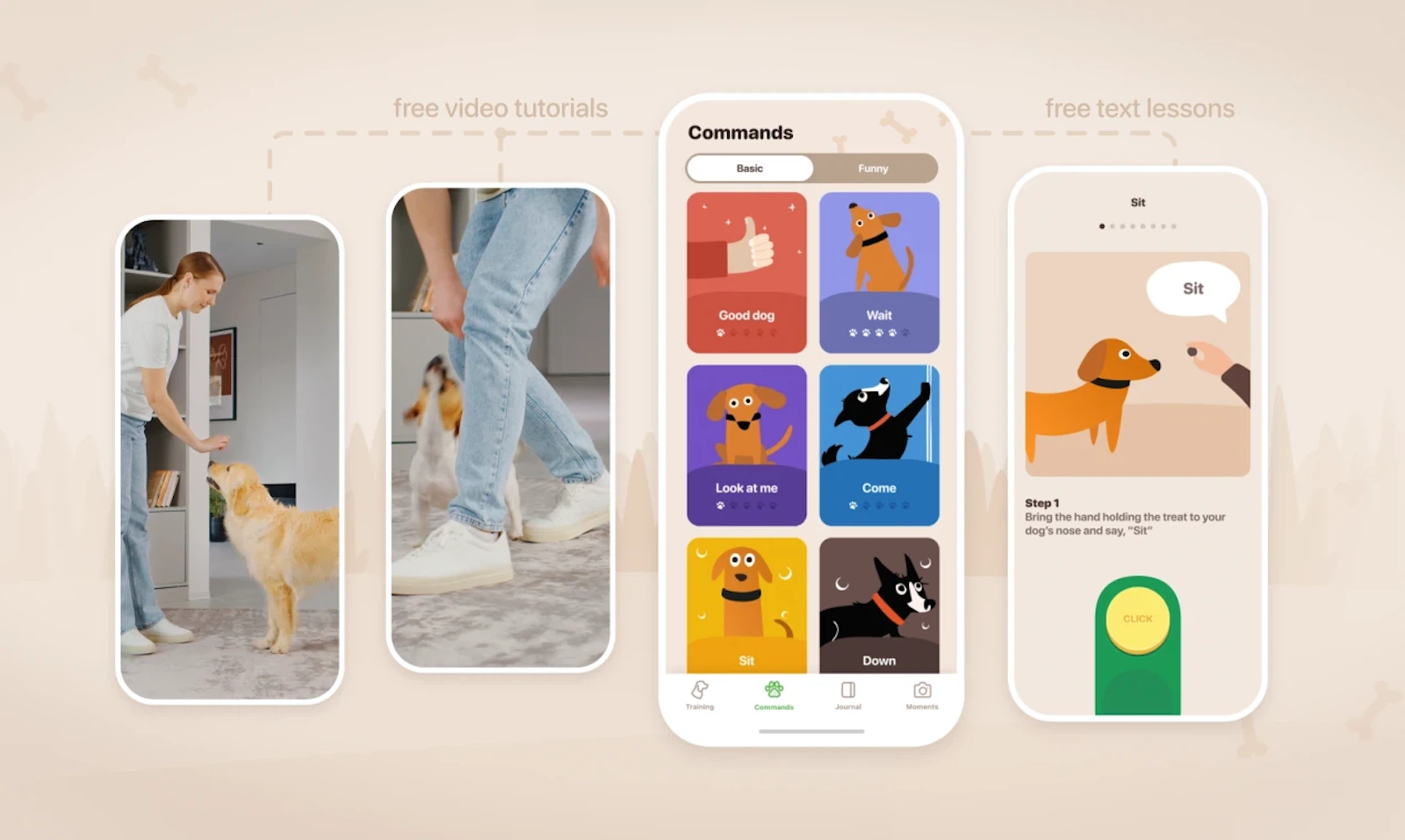 Woofz screenshot — Must-have dog training app for all dog owners & owners-to-be